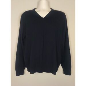 Vistula‎ Men Black Knit Pullover Long sleeve Sweater Size Xl